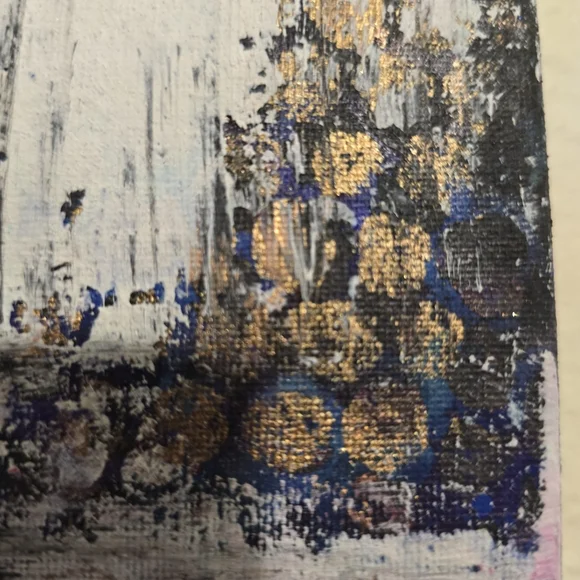 HANDCRAFTED Abstract Painting HANDPAINTED Artwork HANDMADE Wall Art Decor 8"x8" - Picture 13 of 16